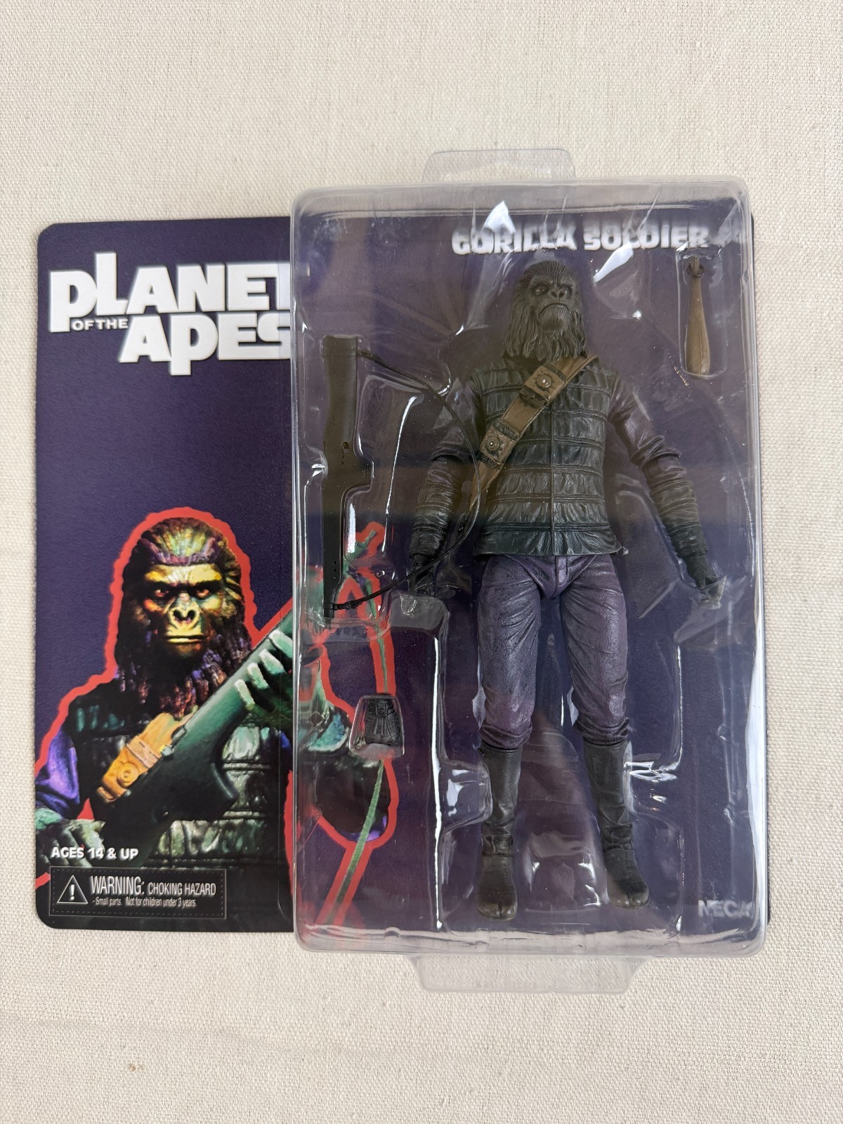 2014 NECA Planet Of The Apes Gorilla Soldier 8 inch Figure New In The Package