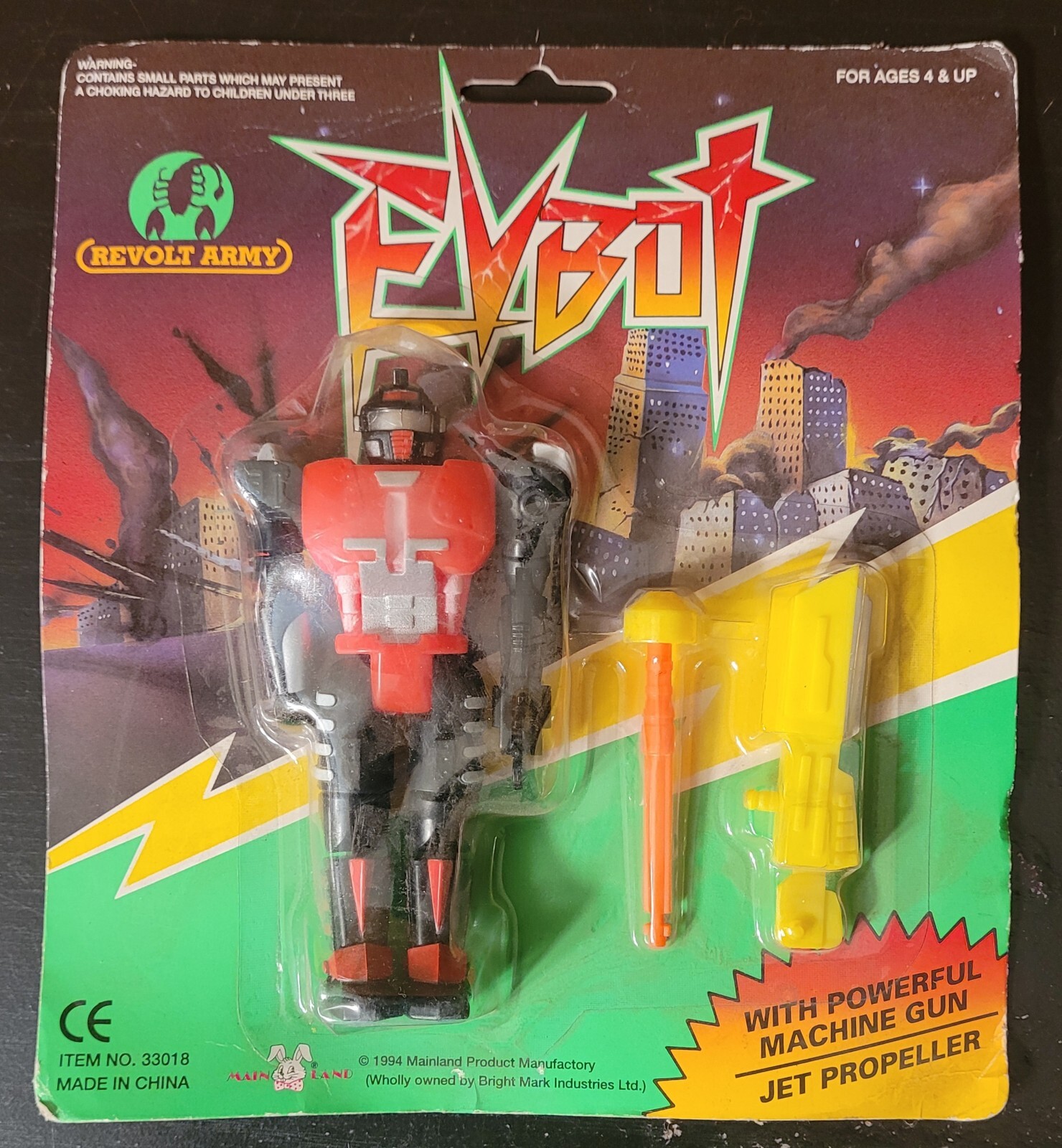 VINTAGE 1994 MAINLAND REVOLT ARMY EV BOT CHINA ACTION FIGURE- NIB RARE