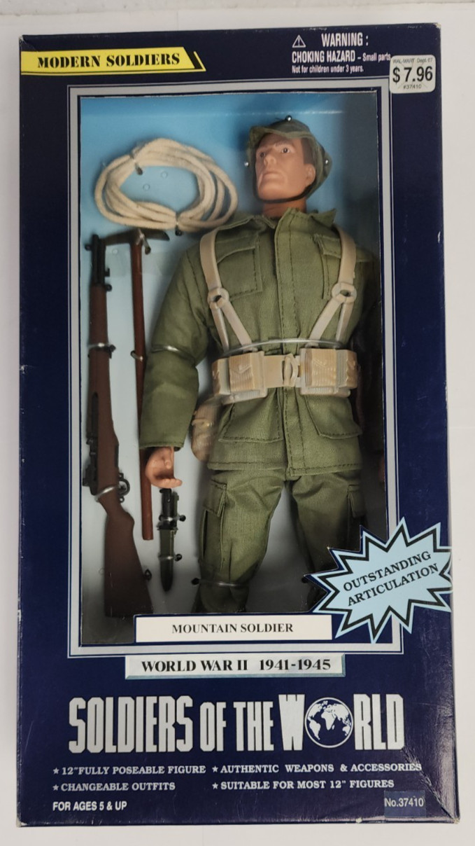 Soldiers Of The World War 1941-45 Mountain Soldier 12&Prime; Action Figure NIB