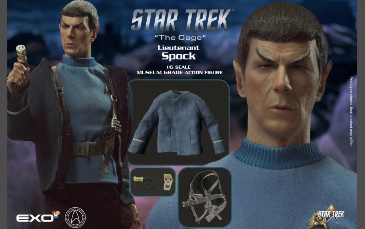 Exo-6 Studio Star Trek The Cage Spock 1/6 New/ Sealed-IN STOCK W/BONUS ITEM READ