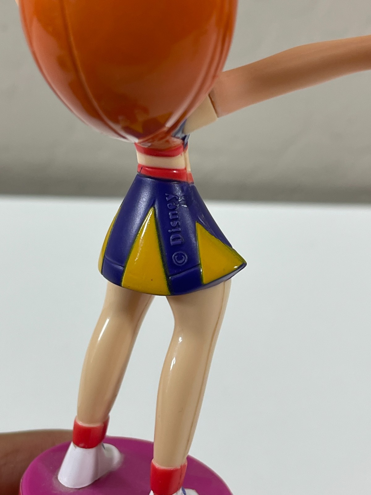 Rare Vintage Y2K 2003 Disney Kim Possible Push Puppet 6&Prime; Toy Figure Cheerleader