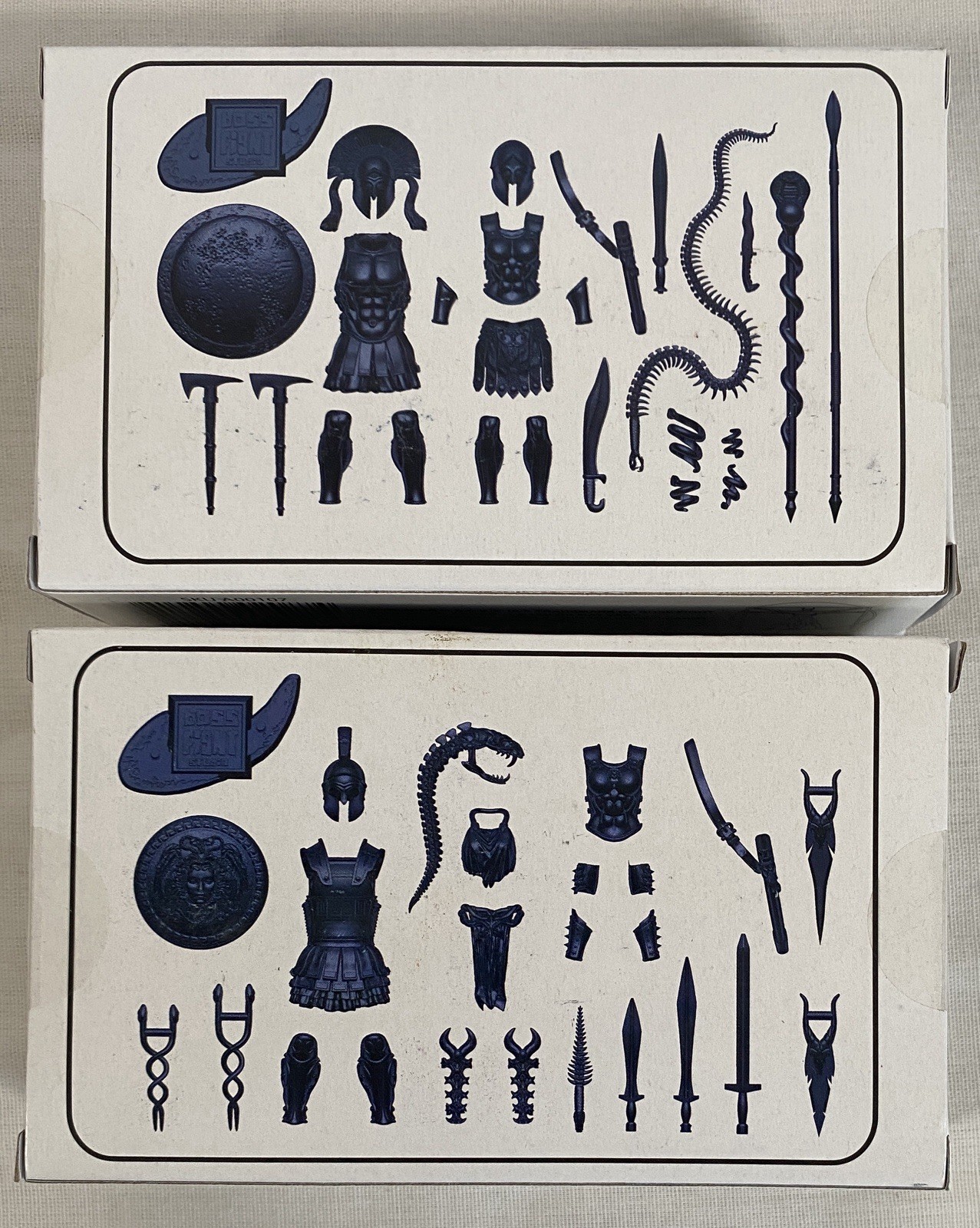 Vitruvian H.A.C.K.S. Cobalt Blue Accessory Set A & B Hacks Greek Weapons Kit