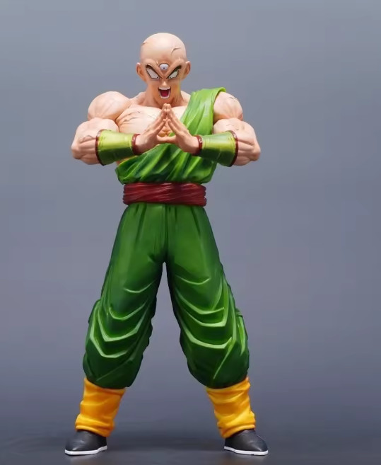 Anime Dragon Ball Z Tien Shinhan Goku Action Figure PVC Model Statue Toy 30cm