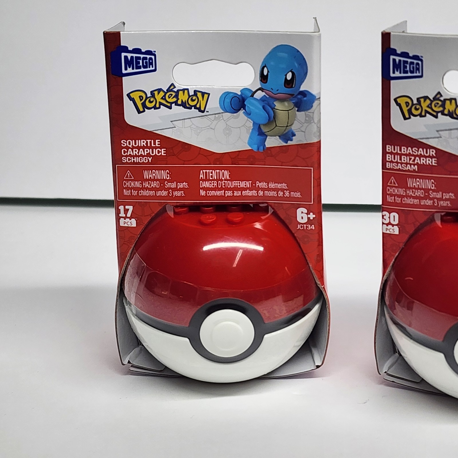 MEGA Pokemon Squirtle & Bulbasaur (JCT34 & JCT36) New In Box
