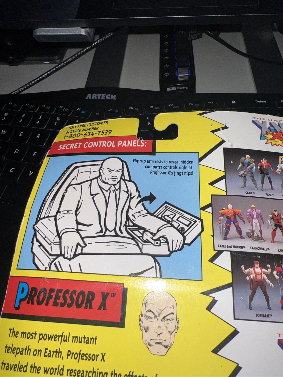 Marvel Comics The Uncanny X-Men PROFESSOR X Action Figure 1993 Toy Biz NEW