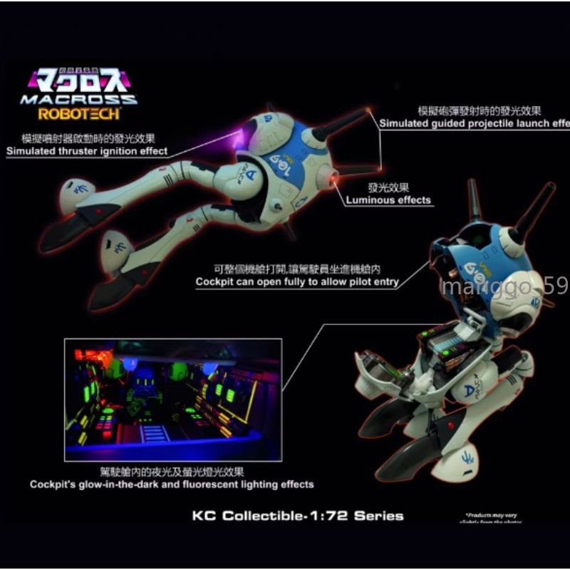 KitzConcept Macross Robotech Zentradi 1/72 Battlepod Driver Pilot Action Figure