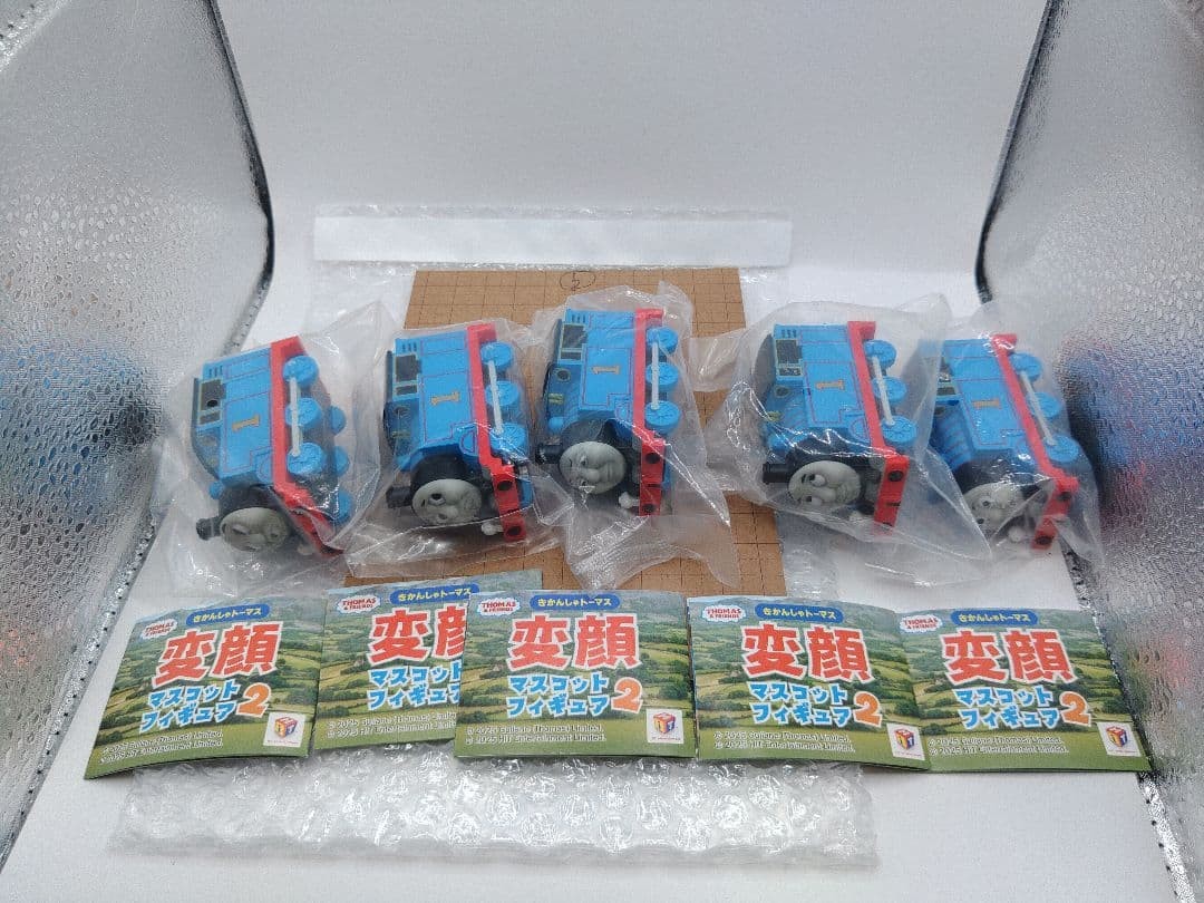 Qualia Thomas the Tank Engine Mascot Figure Odd Face Set 5 Complete Series