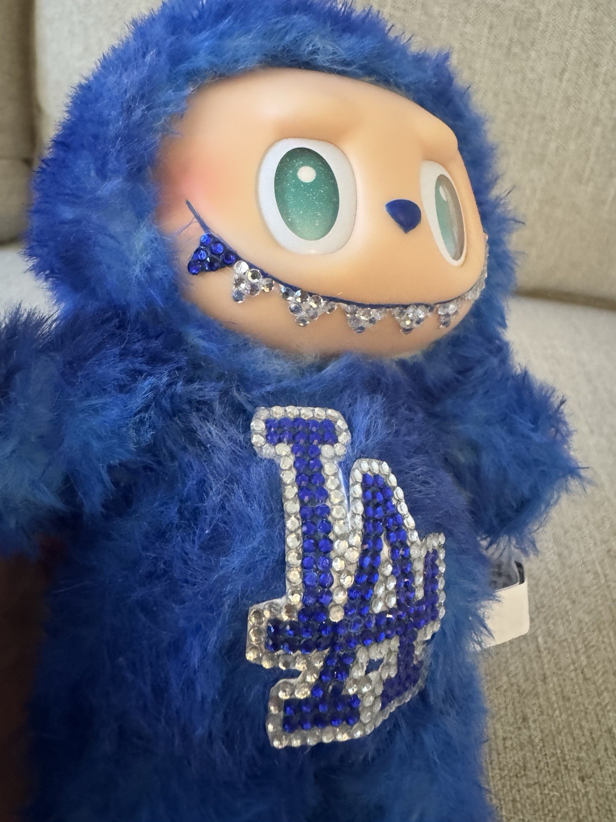 Authentic Serenity Big Into Energy Labubu – Custom Dodgers Design
