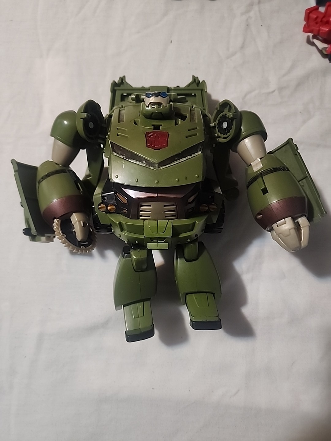 TRANSFORMERS ANIMATED Hasbro 2008 BULKHEAD Voyager Class Figure incomplete