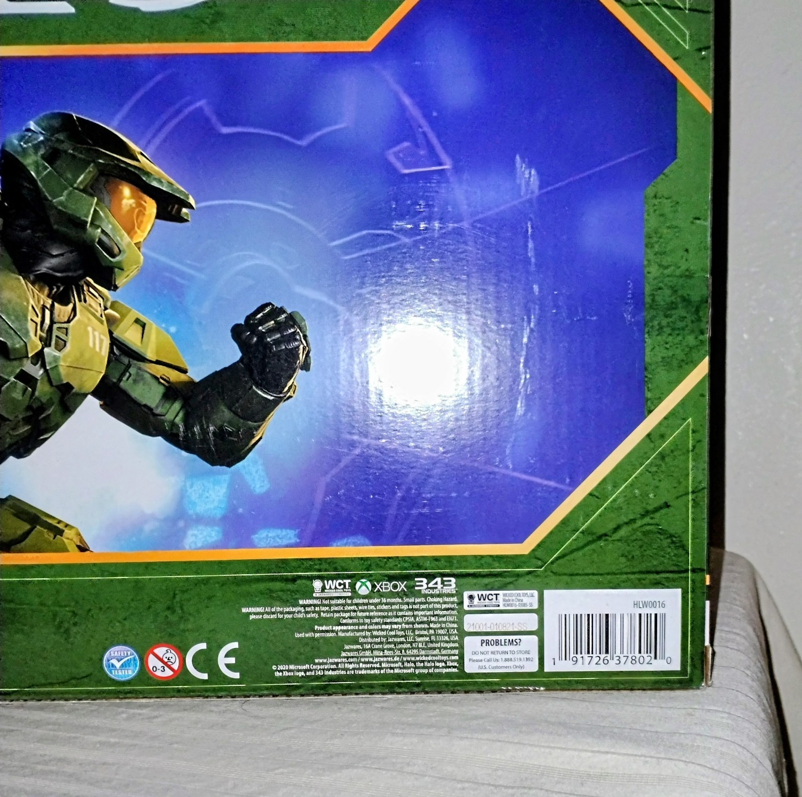 Halo Infinite Warthog with Master Chief 4.5&Prime; Scale Wicked Cool Toys New Unopened