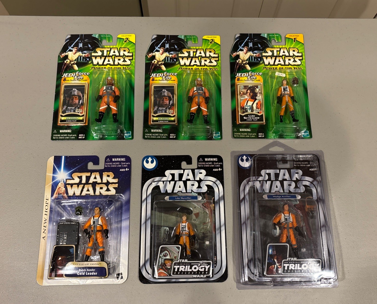 Star Wars – Army Builder: X-wing Pilots Porkins, Wedge, Dutch MOC Lot of Six