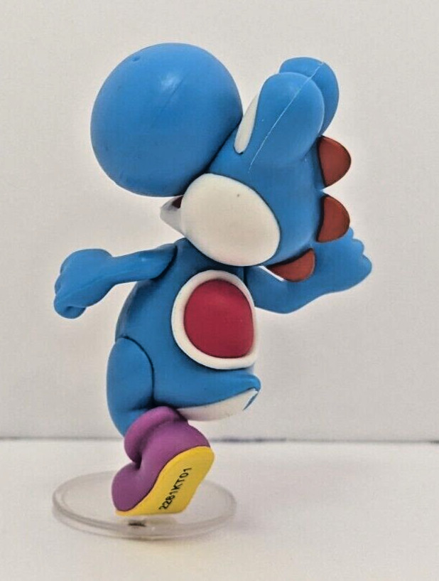 Jakks Pacific World of Nintendo 2.5&Prime; Light Blue Yoshi (Running) Figure