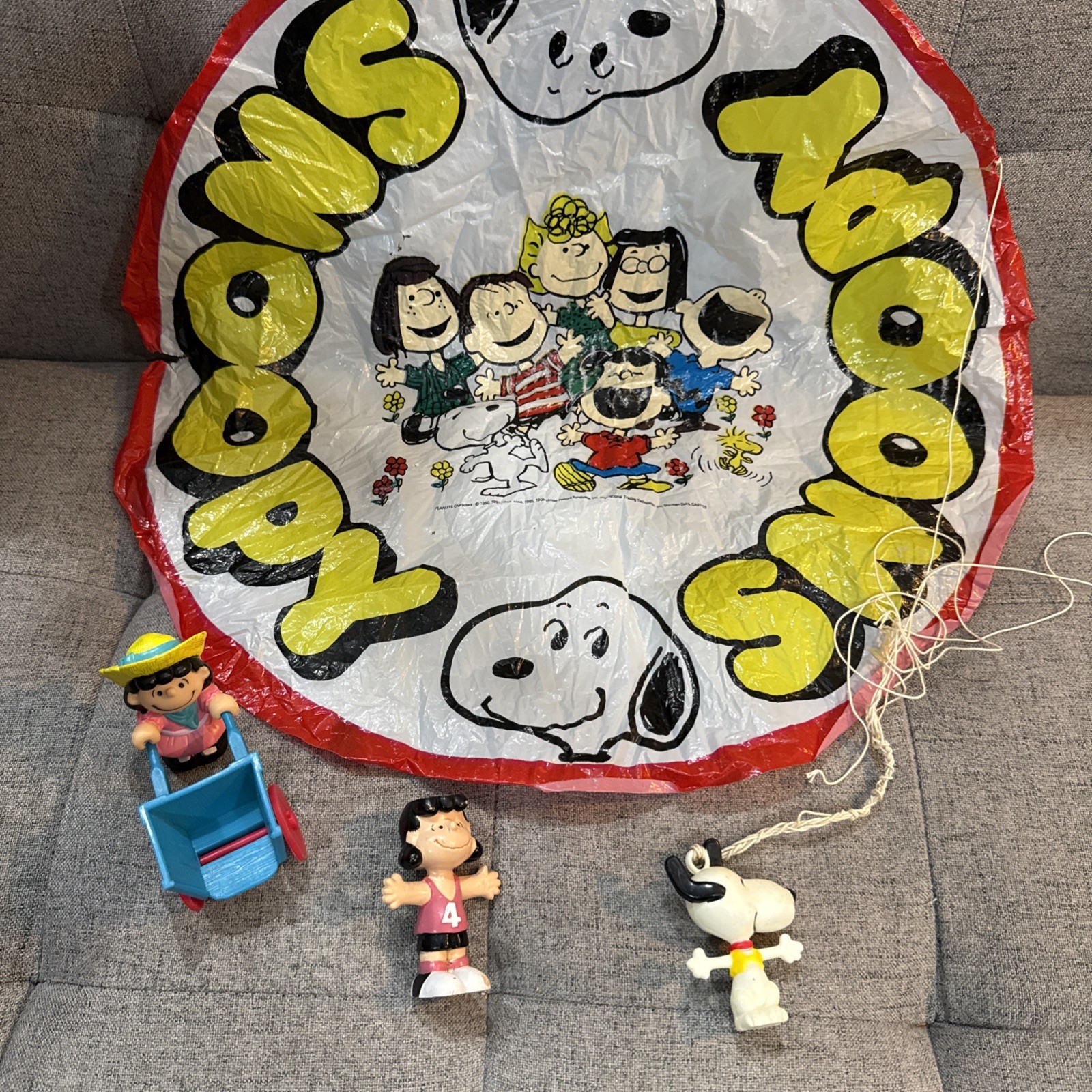 Vintage Snoopy Peanuts Gang Figure Gymnastic PVC 1960s-1970s Lucy Schultz