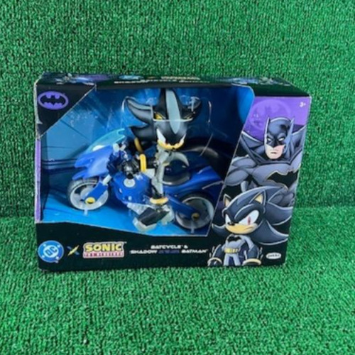 Sonic The Hedgehog Shadow Batman Batcycle DC Comics Sealed New Action Figure