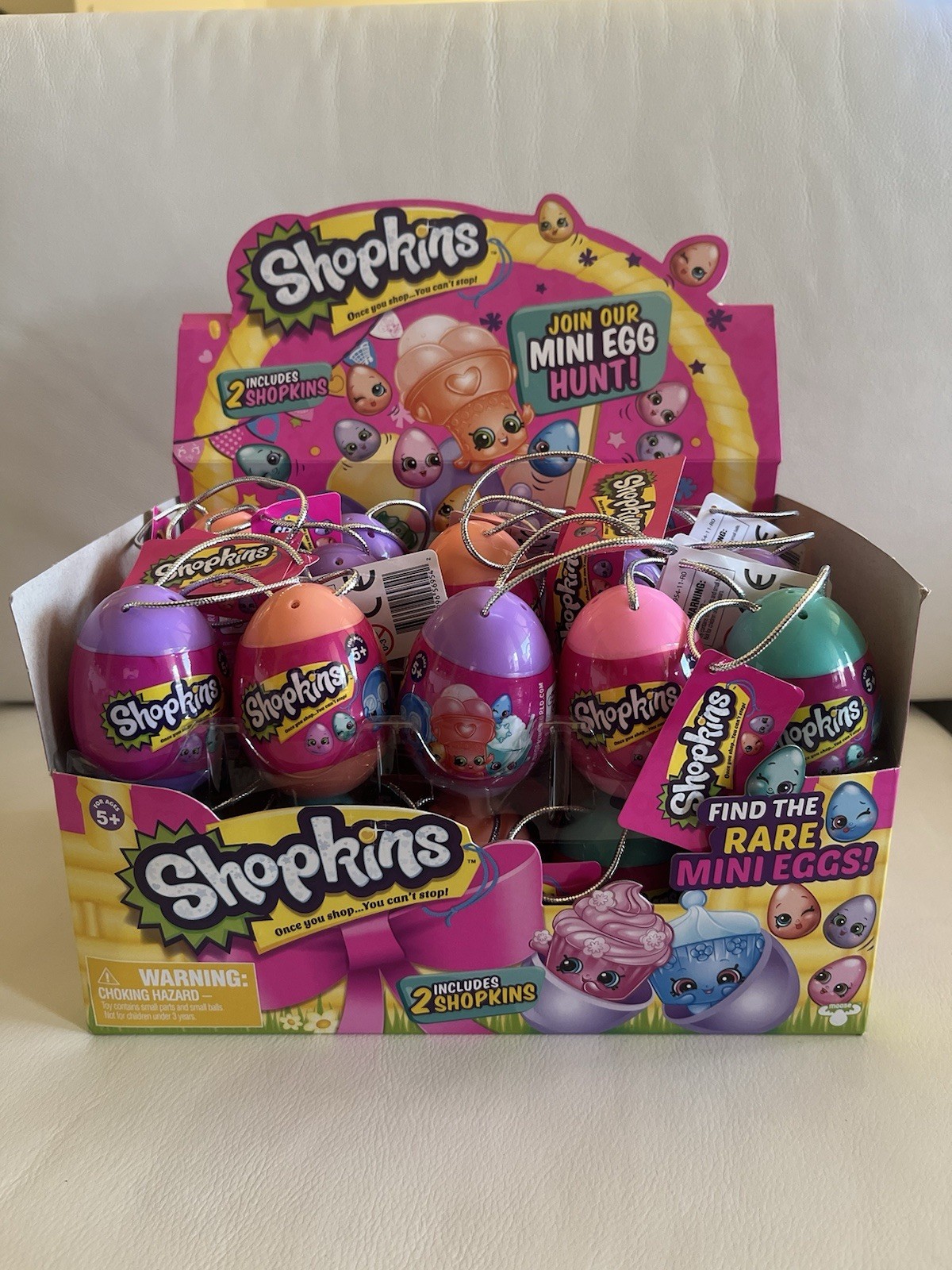 Shopkins Egg Ornaments BRAND NEW Sealed Display Full Case 30pcs