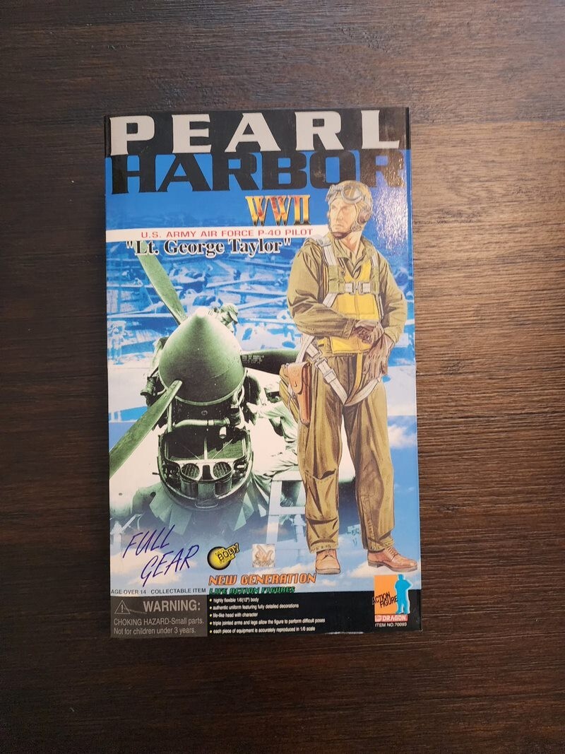 Dragon Action Figures PEARL HARBOR WWII Lt George Taylor 12&Prime; Figure NEW NIB P-40