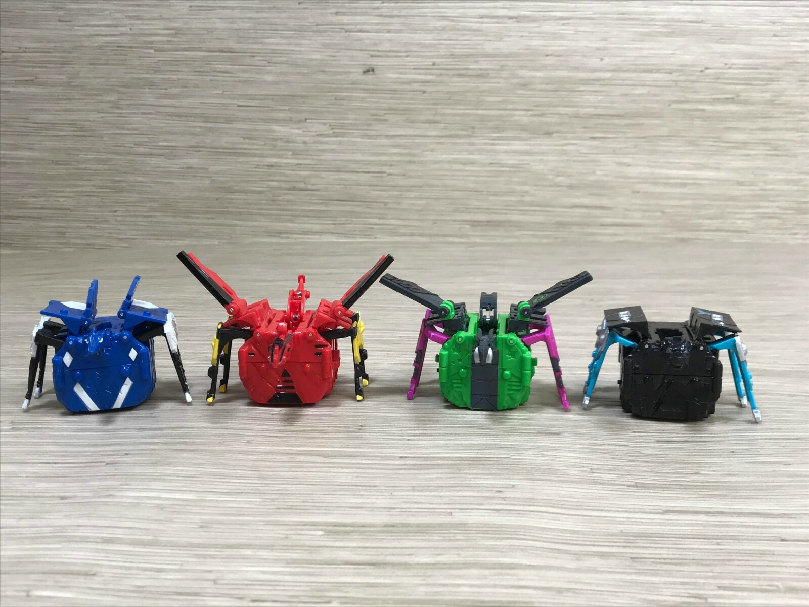 Lot of 4 Armadons Fighting Drones Transforming Motorized Toy Robots