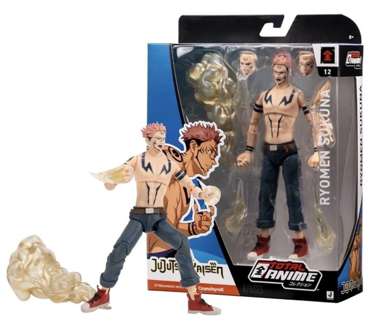 Jujutsu Kaisen Ryomen Sukuna 6.5” Action Figure | Total Anime x Crunchyroll |New