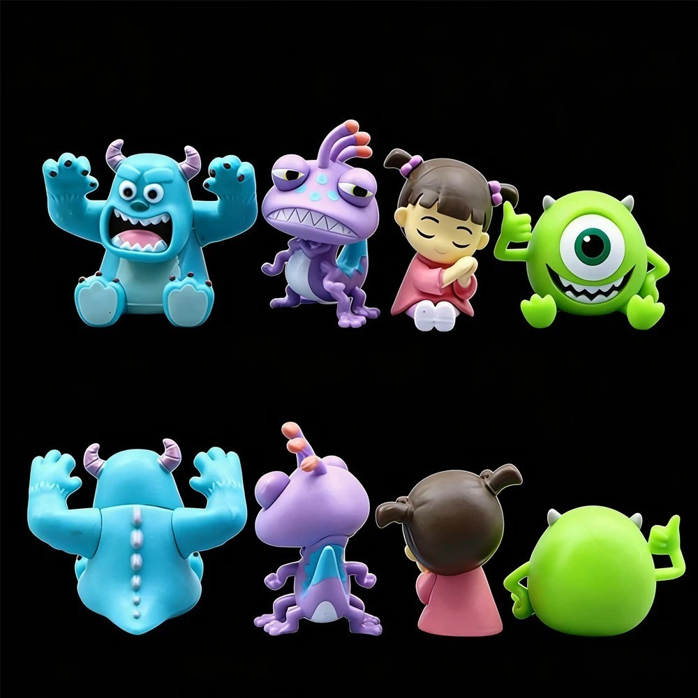 Monsters University Sleeping Sulley Mike Randall PVC Figure Collectible Toy Set
