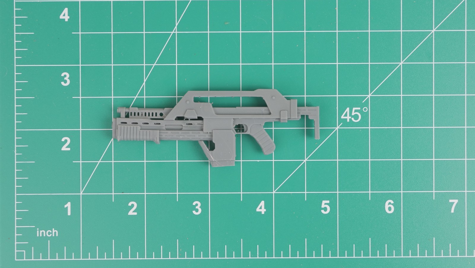 Aliens Pulse Rifle 6&Prime; (1:12) Unpainted Custom 3D Resin Print