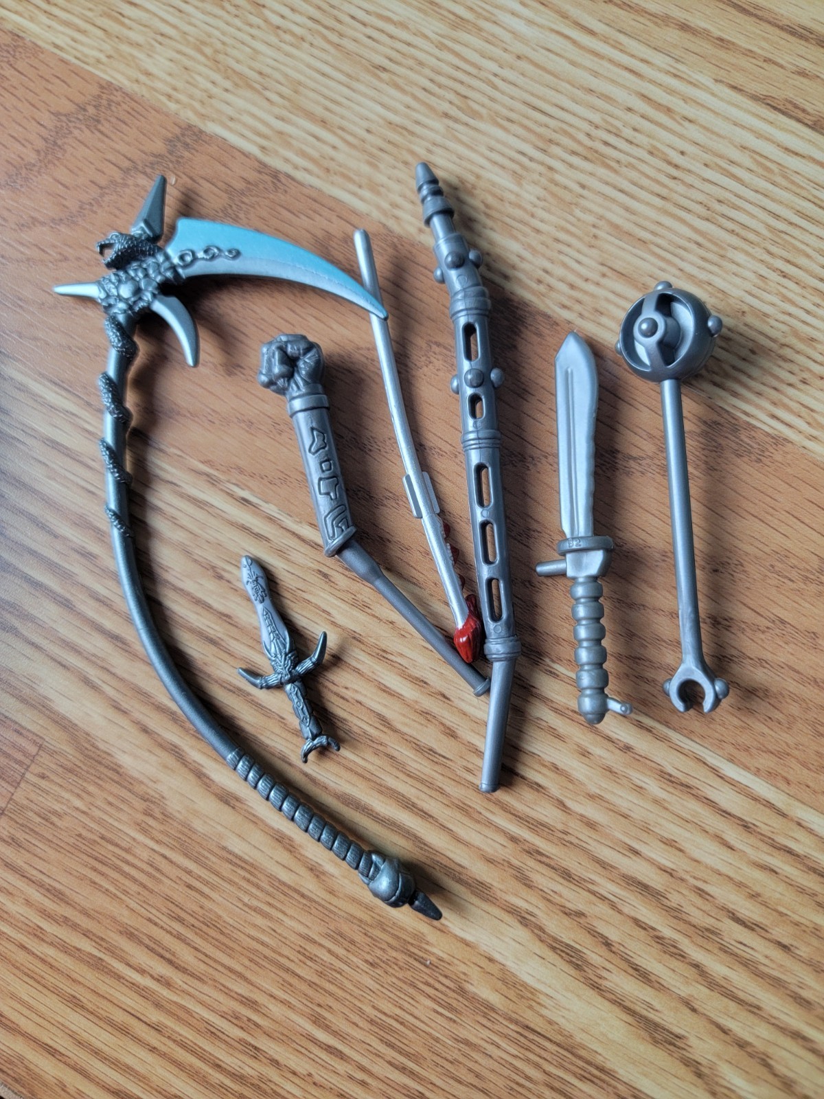 Bandai Mystic Knights of Tir Na Nog Action Figure Ice Lord Weapons1998 7&Prime; Z4