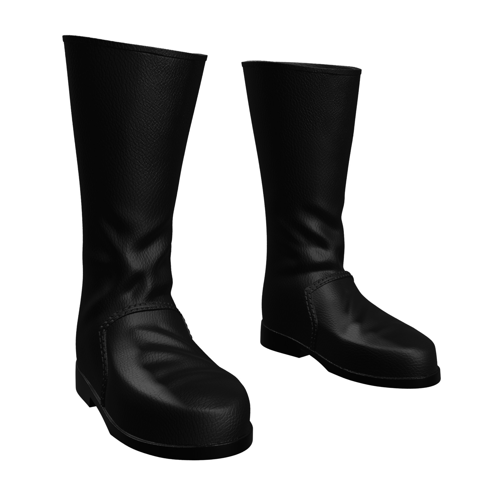 1/6 Scale Action Figure Boots: Basic Leather