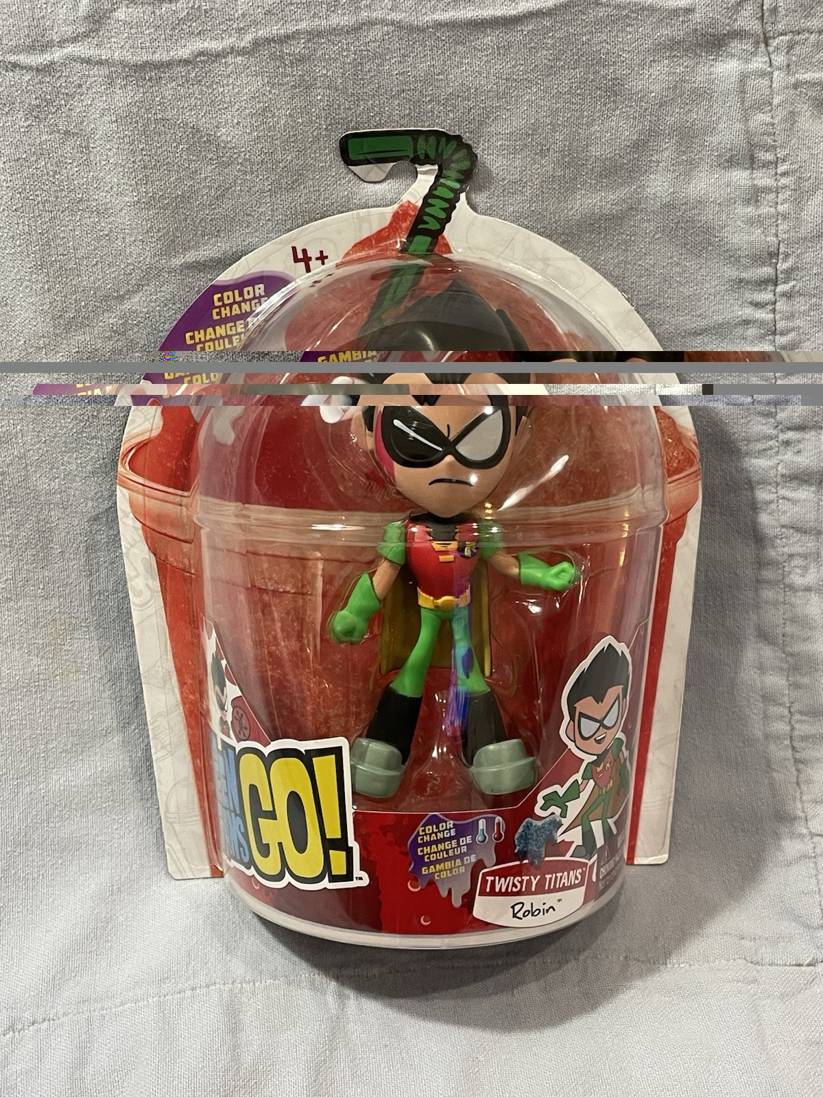NEW DC Comics Teen Titans Go! Twisty Titan Robin Flexible Action Figure 4.5&Prime;