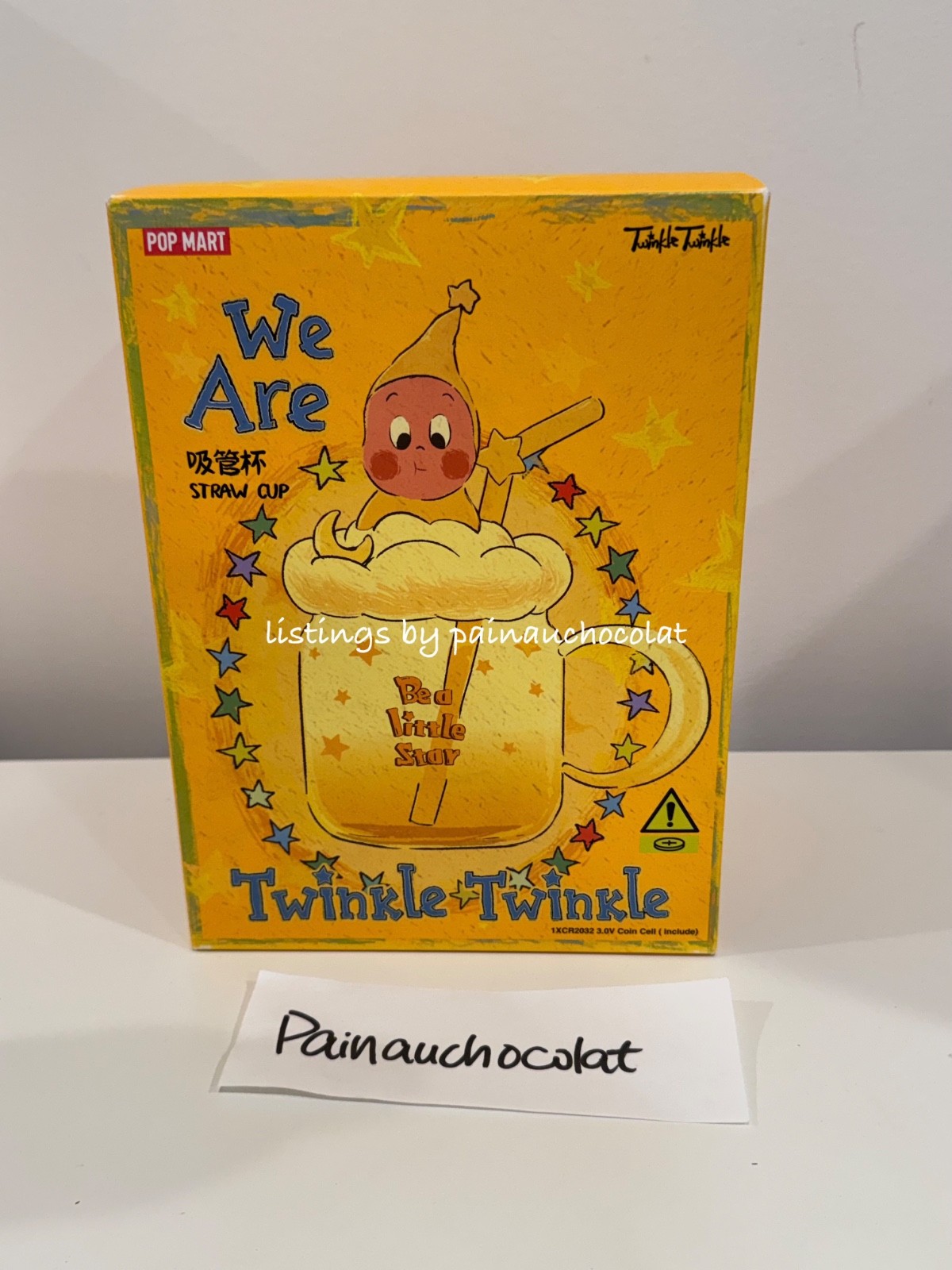 NEW AUTHENTIC POP MART WE ARE TWINKLE TWINKLE STRAW CUP Light-up US SELLER🇺🇸