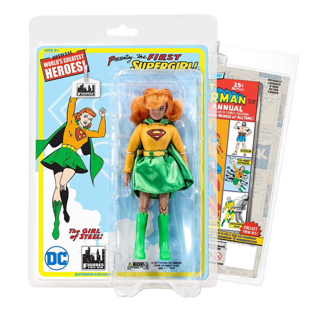DC Comics Superman Retro 8 Inch Figures: Supergirl [Green & Orange Variant]
