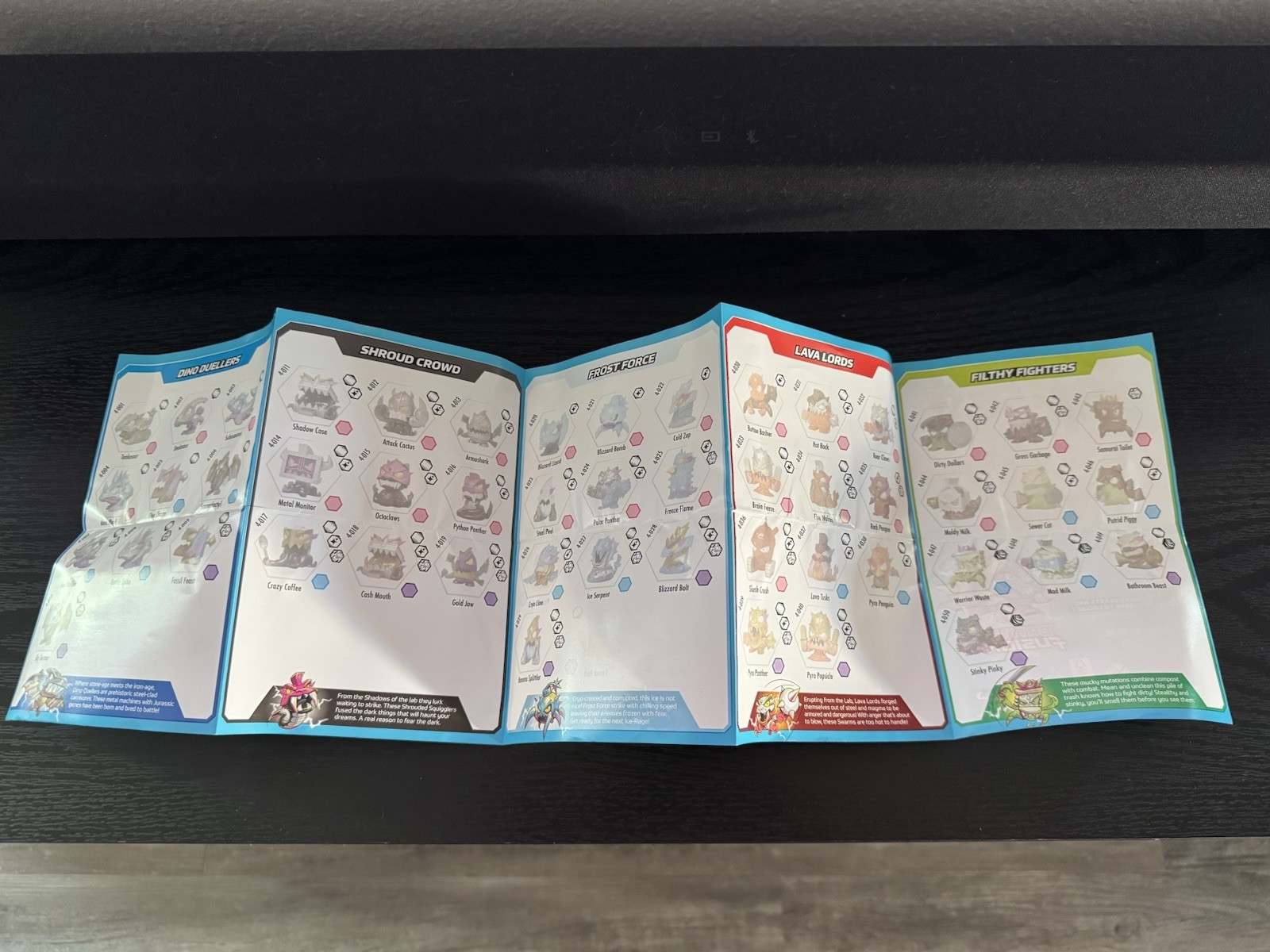 Mr Beast Lab Swarms Battle Fusion Series 4 Sticker Checklist Booklet