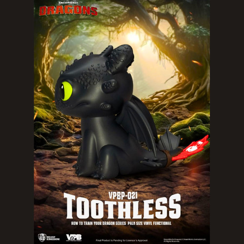 Toothless How to Train Your Dragon Beast Kingdom Palm Size Figurine Coin Bank