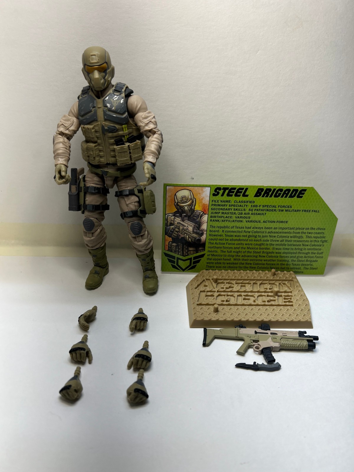Valaverse Action Force Series 4 Desert Steel Brigade 04-04 Action Figure
