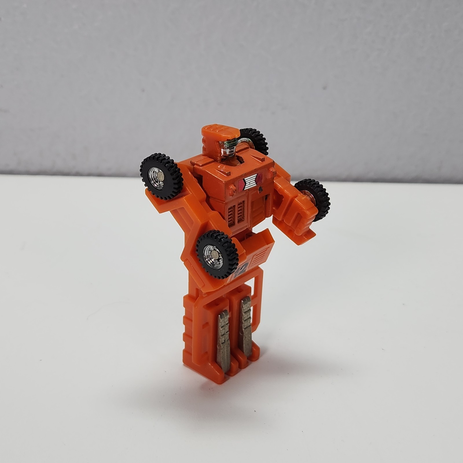 Vintage 1984 Gobot Spoons KO Machine Robo Series C-12 Orange Forklift