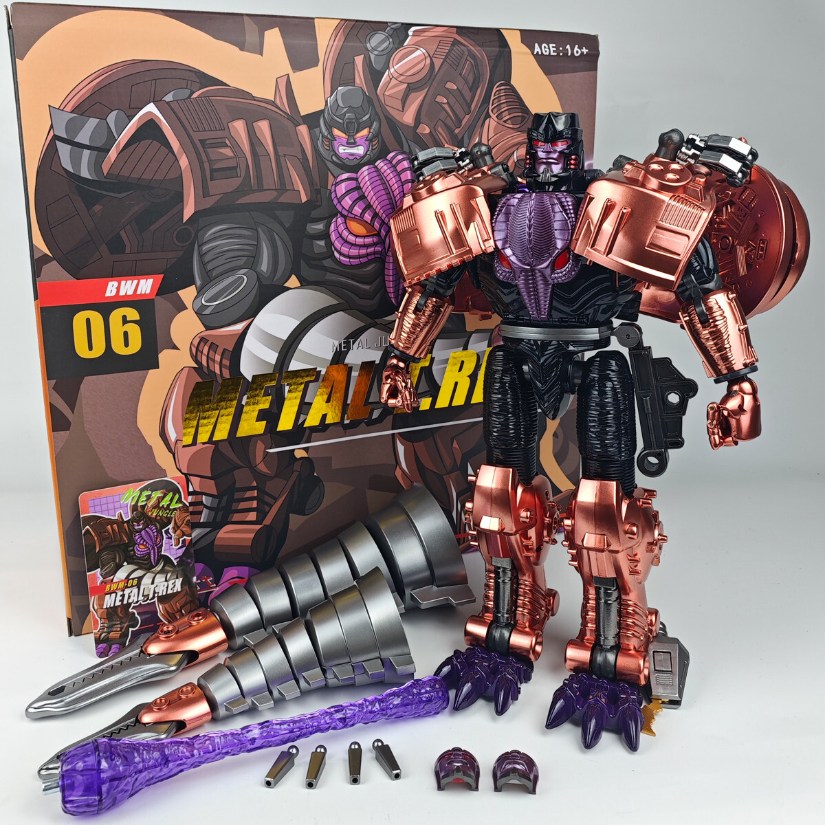 TransArt Transformation Beast Wars TA BWM-06 BWM06 Metal T-Rex MP Scale Toys