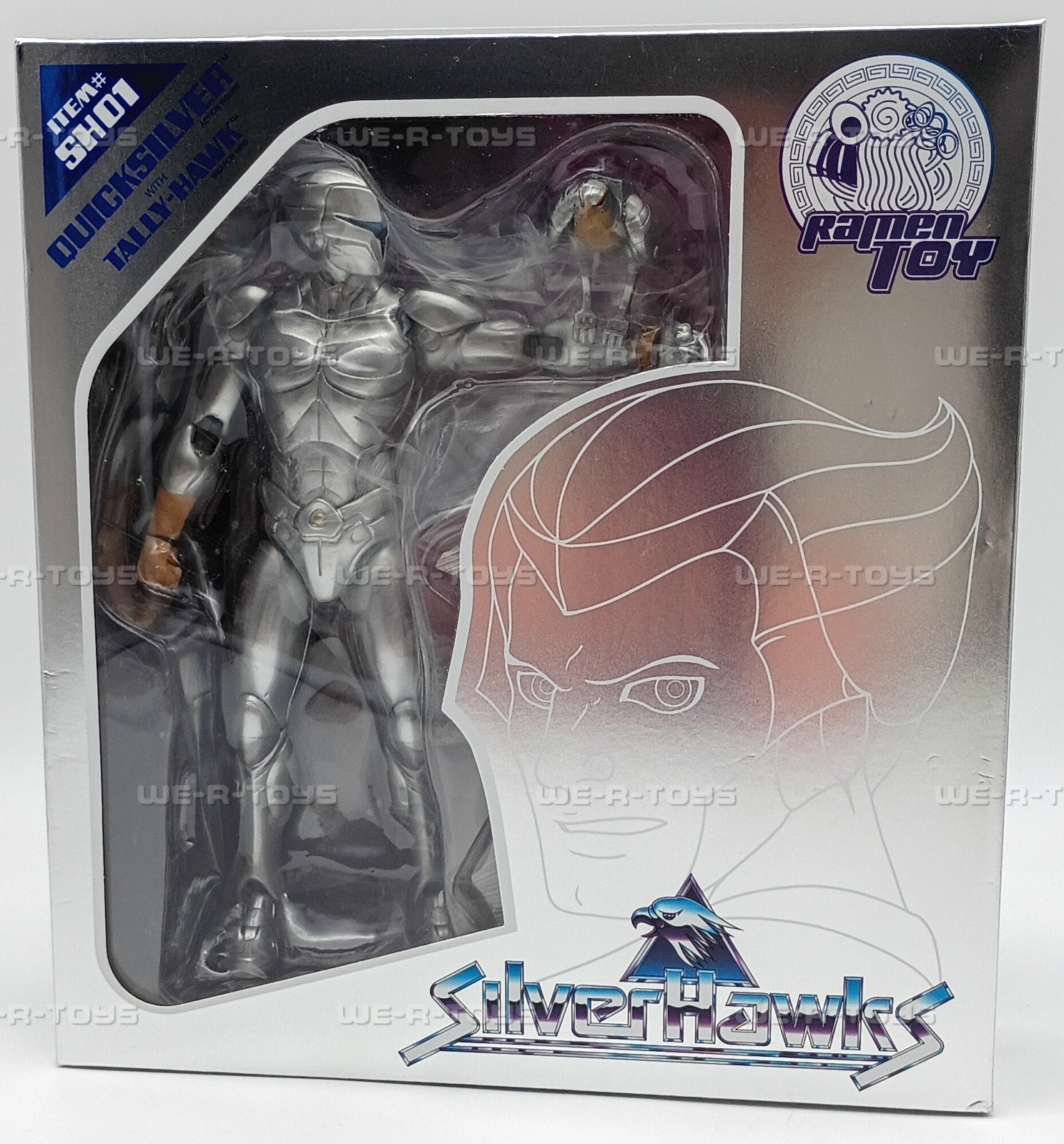 Quicksilver With Tally-Hawk SilverHawks Super 7 Action Figure Ramen Toy 2022