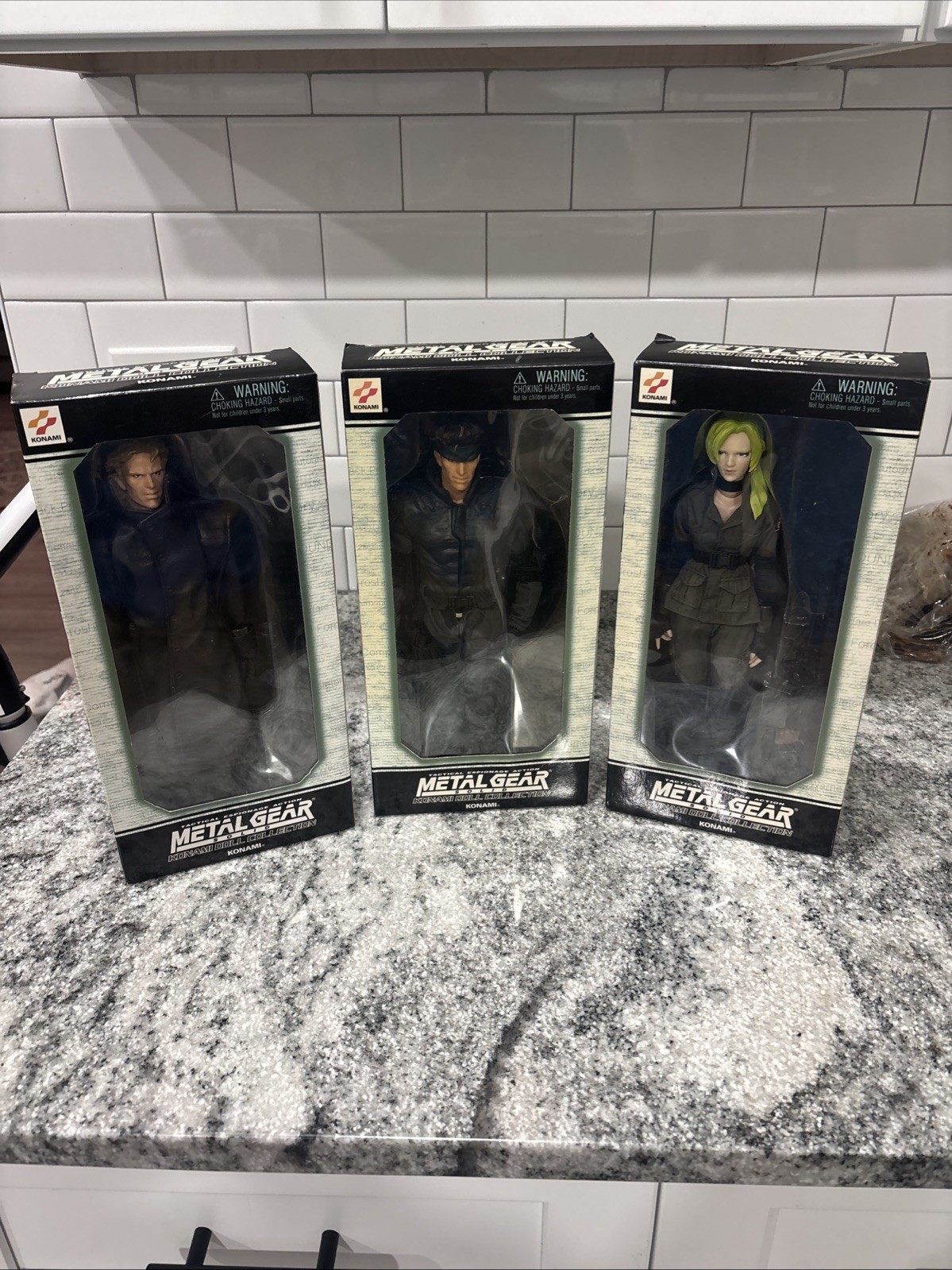 Metal Gear Solid Konami Doll Collection 12&Prime; Solid Snake, Liquid Snake & Sniper W