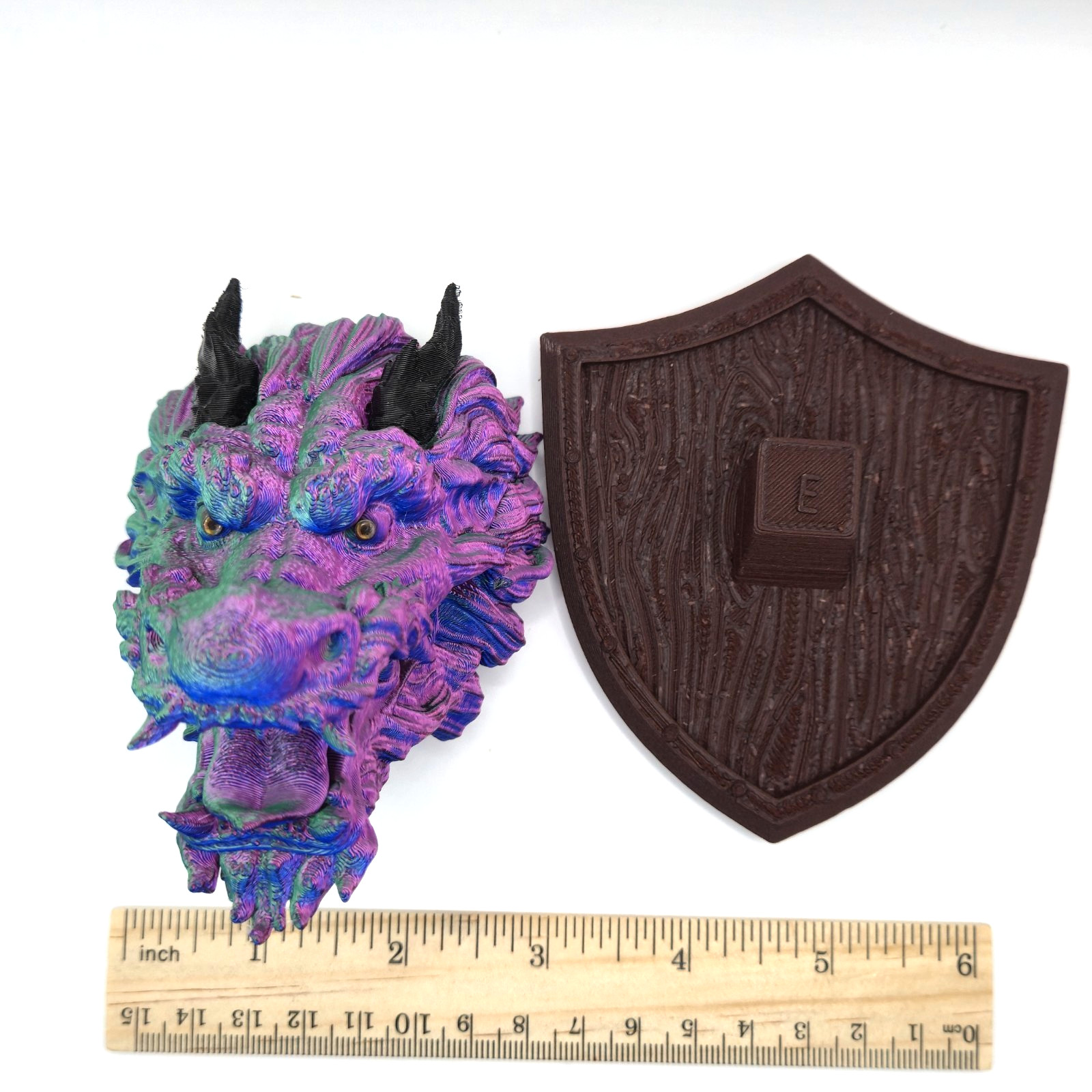 Eastern Dragon Head Fantasy Trophy Collector Figure 3D Printed Handmade toy Gift