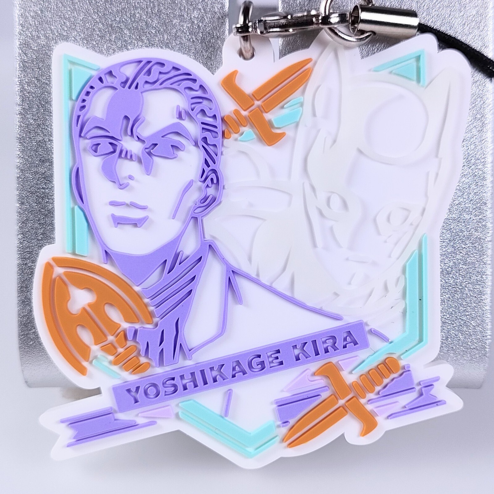 Yoshikage Kira Jojo&rsquo;s Bizarre Adventure Keychain Rubber Strap 2017 Japan F/S