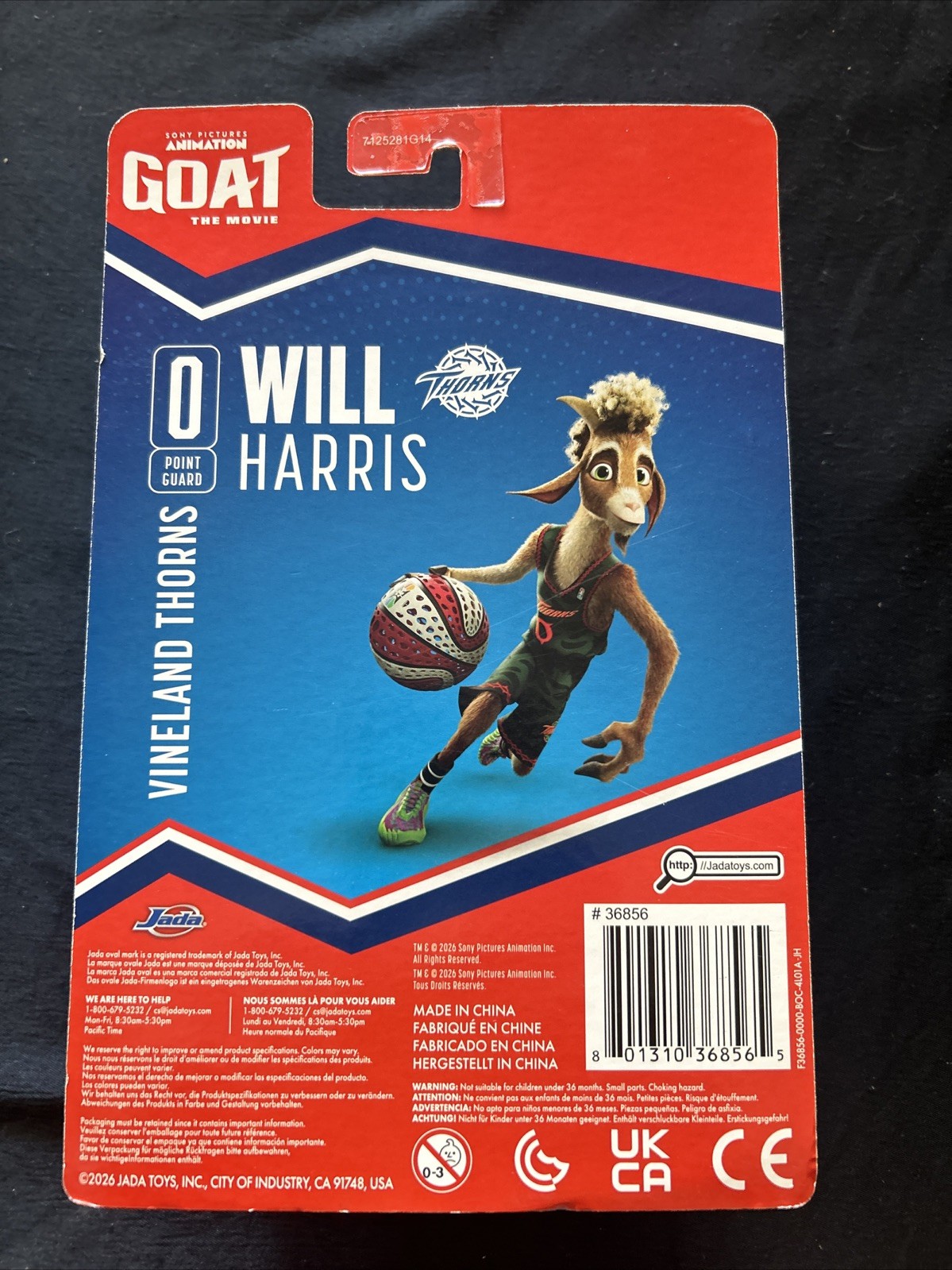 WILL HARRIS 5&Prime; MOVEABLE FIGURE (UNIFORM VER.) « GOAT » MOVIE BY JADA 36857