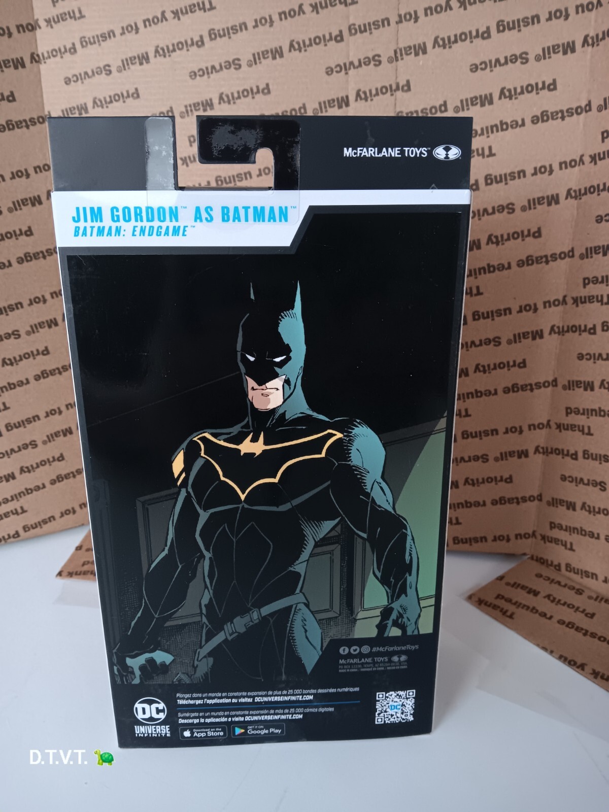 McFarlane DC Multiverse CHASE Platinum Edition Jim Gordon as Batman Figure MISB