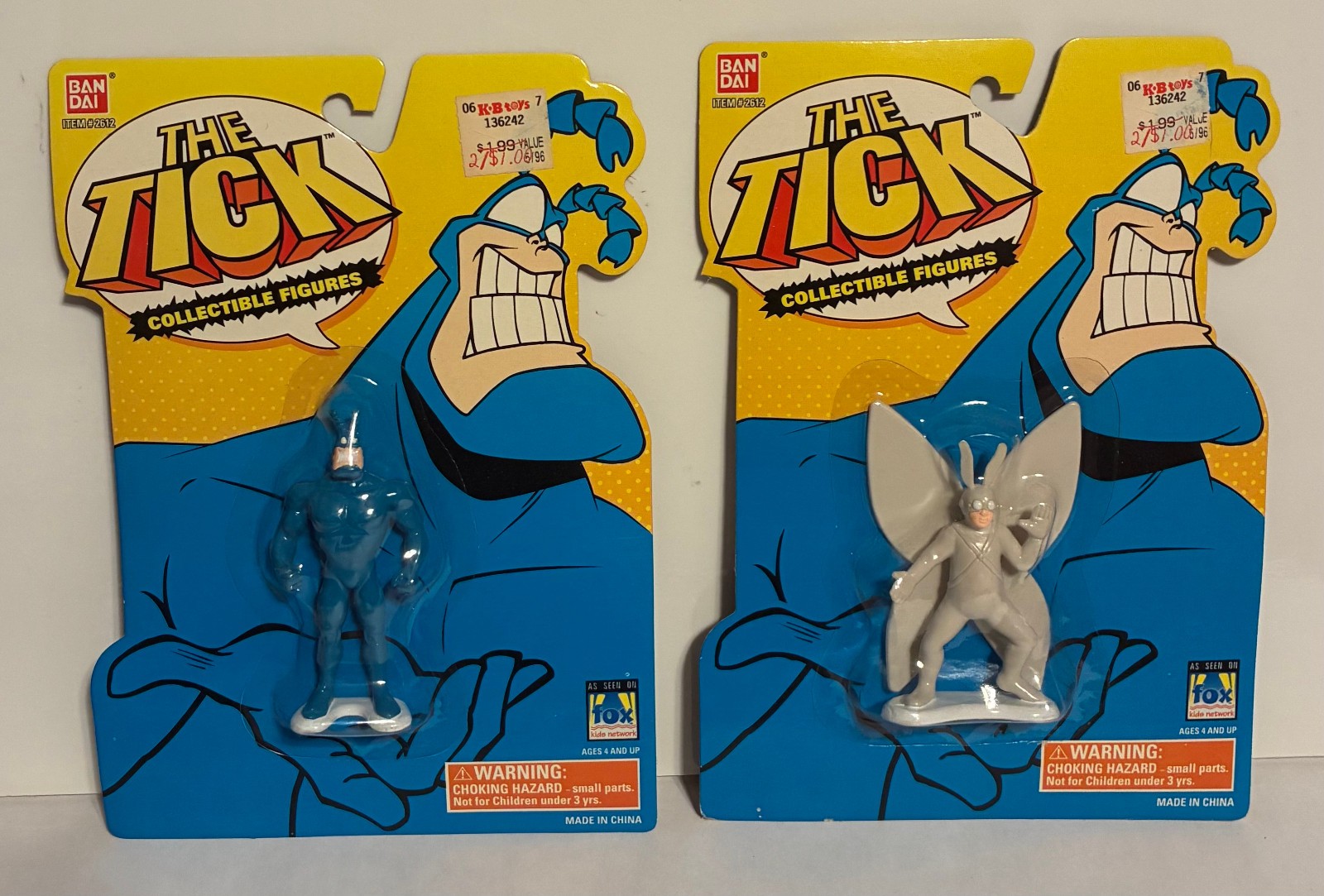 (2) The TICK [NEW] « The Tick & Arthur Collectible Figure Lot 1994 Bandai