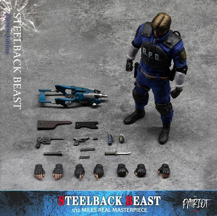 Leon S. Kennedy Patriot Studio 1/12 « The Steelback Beast » Action Figure