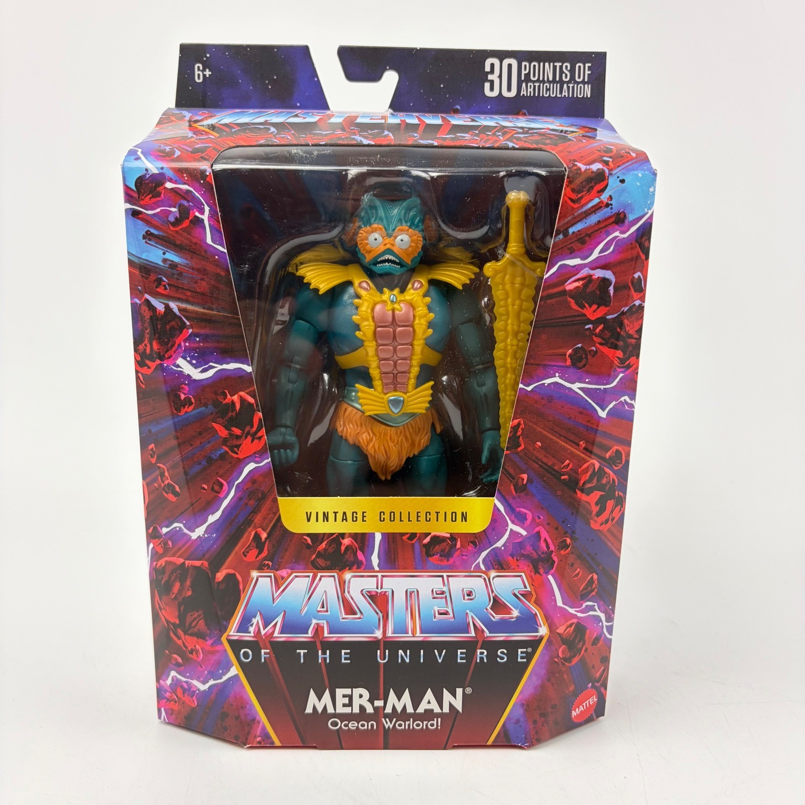 Mattel Masters of the Universe Mer-Man Figure Vintage Collection New In Hand