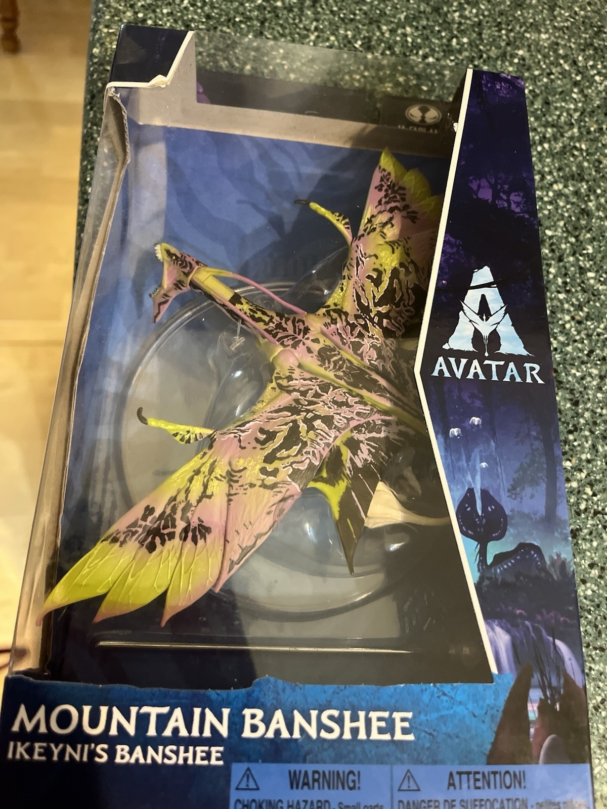 McFarlane Toys Avatar Ikeyni’s Mountain Banshee | Blacklight GLOW! Way of Water