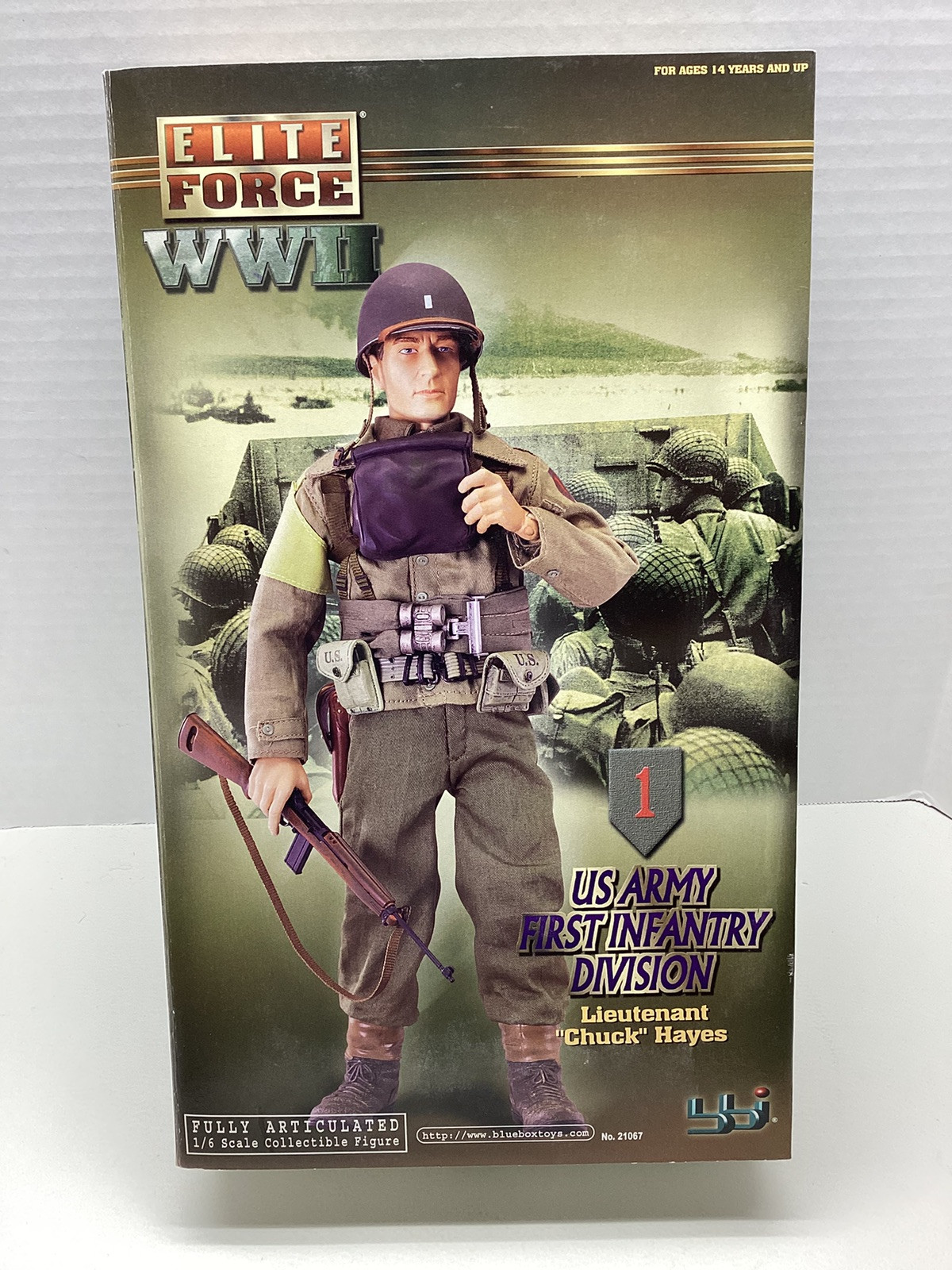 Elite Force WWII US Army First Infantry Division Lt. Chuck Hayes Figure NEW 2001