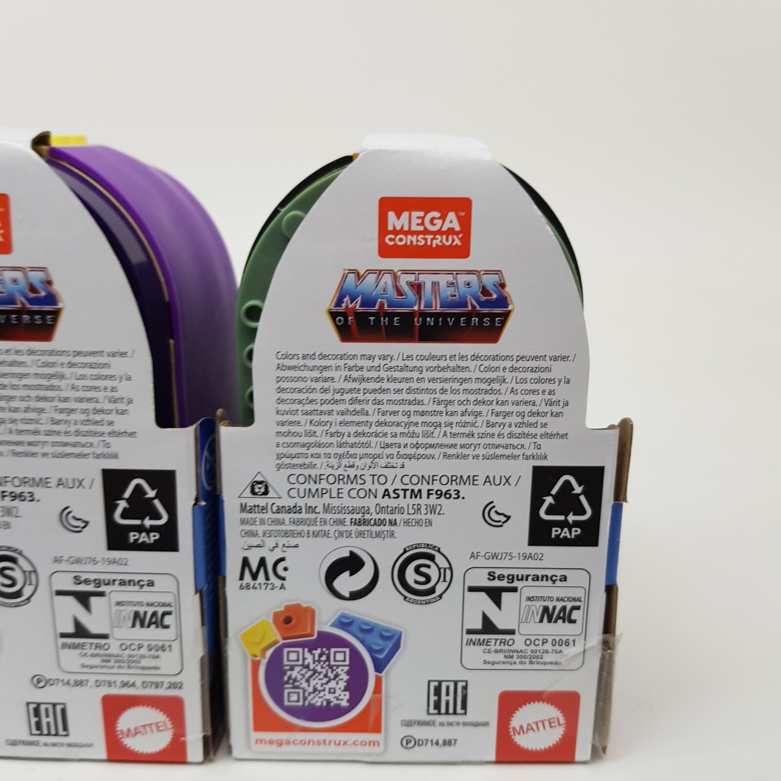 3-Pack Mega Construx Skeletor Skull Display Masters Of The Universe He-man Zodac