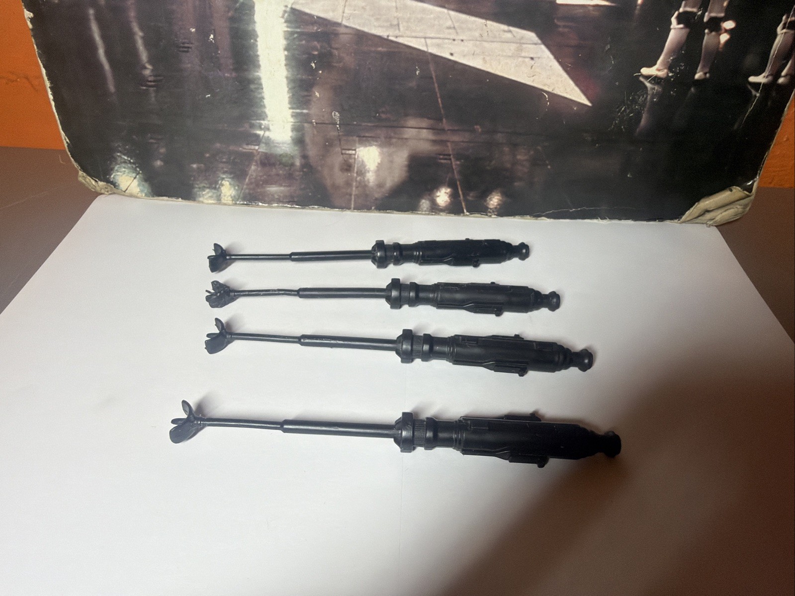 X-Wing Fighter Laser Cannon Complete Set Of 4 Star Wars 1978 Kenner Vintage
