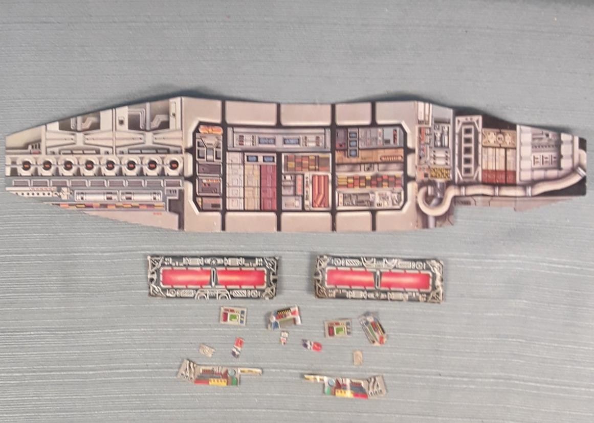 13 Vintage 1979 Kenner Star Wars Millennium Falcon Decals Cardboard Back Panel