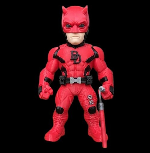 Daredevil Action Figure Red/Black Costume w/ Included Baton Accessory 3D print