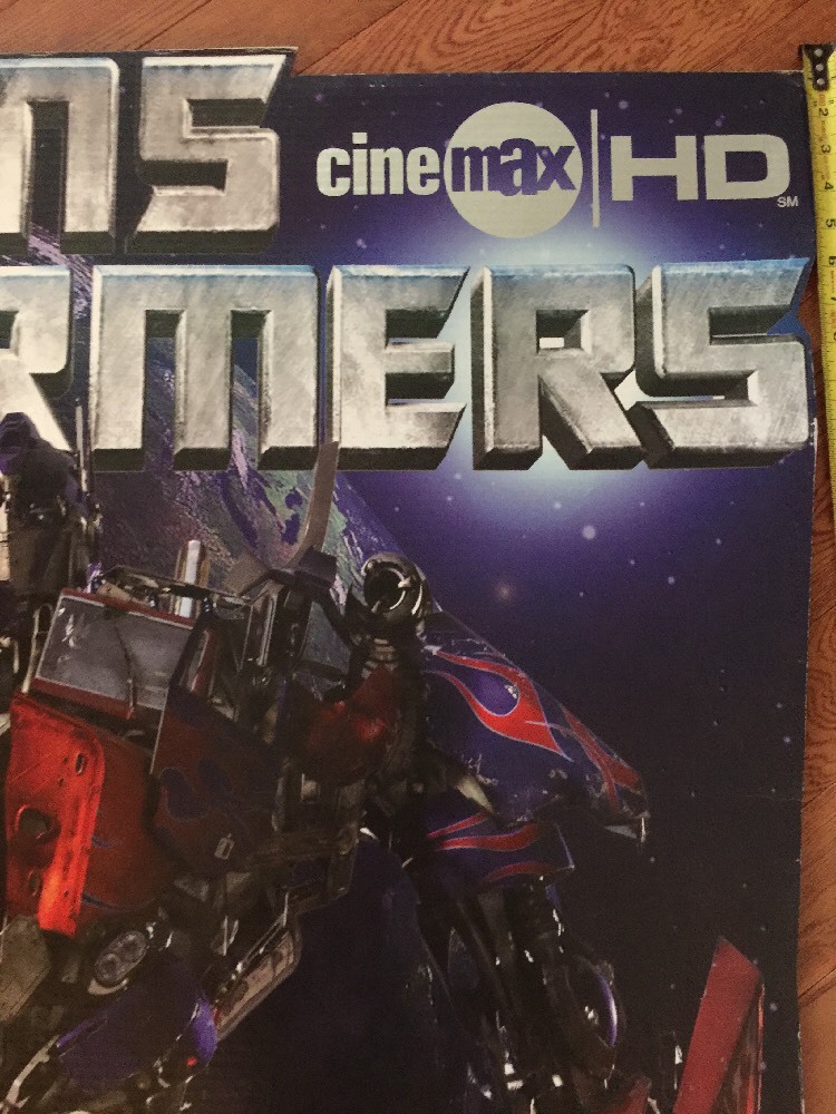 HBO Generation 1 Transformers OFFICAL CINEMAX CARDBOARD STANDEE UNUSED -PRIME